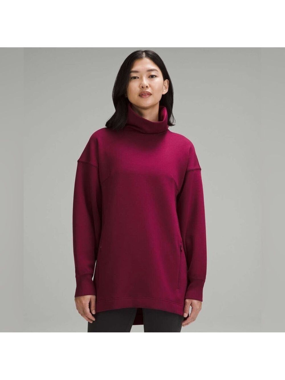 Lululemon Modal-Blend Turtleneck Tunic in Deep Luxe (Burgundy)